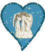 Gif animé coeur ange